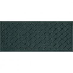 Aqua Shield Argyle Evergreen 22 in. x 60 in. Recycled Polyester/Rubber Indoor Outdoor Runner Rug by Bungalow Flooring