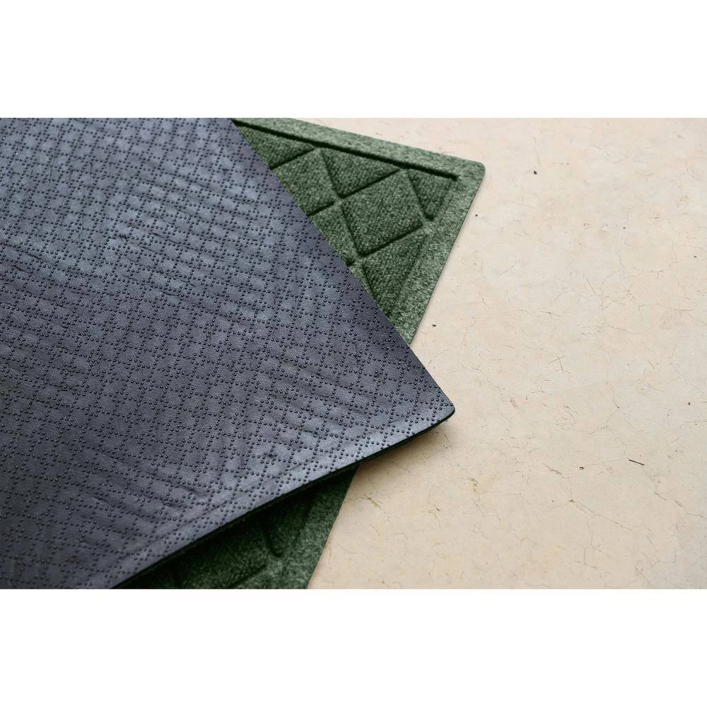 Aqua Shield Argyle Evergreen 22 in. x 60 in. Recycled Polyester/Rubber Indoor Outdoor Runner Rug by Bungalow Flooring 5 Aqua Shield Argyle Evergreen 22 in. x 60 in. Recycled Polyester/Rubber Indoor Outdoor Runner Rug by Bungalow Flooring - Image 5