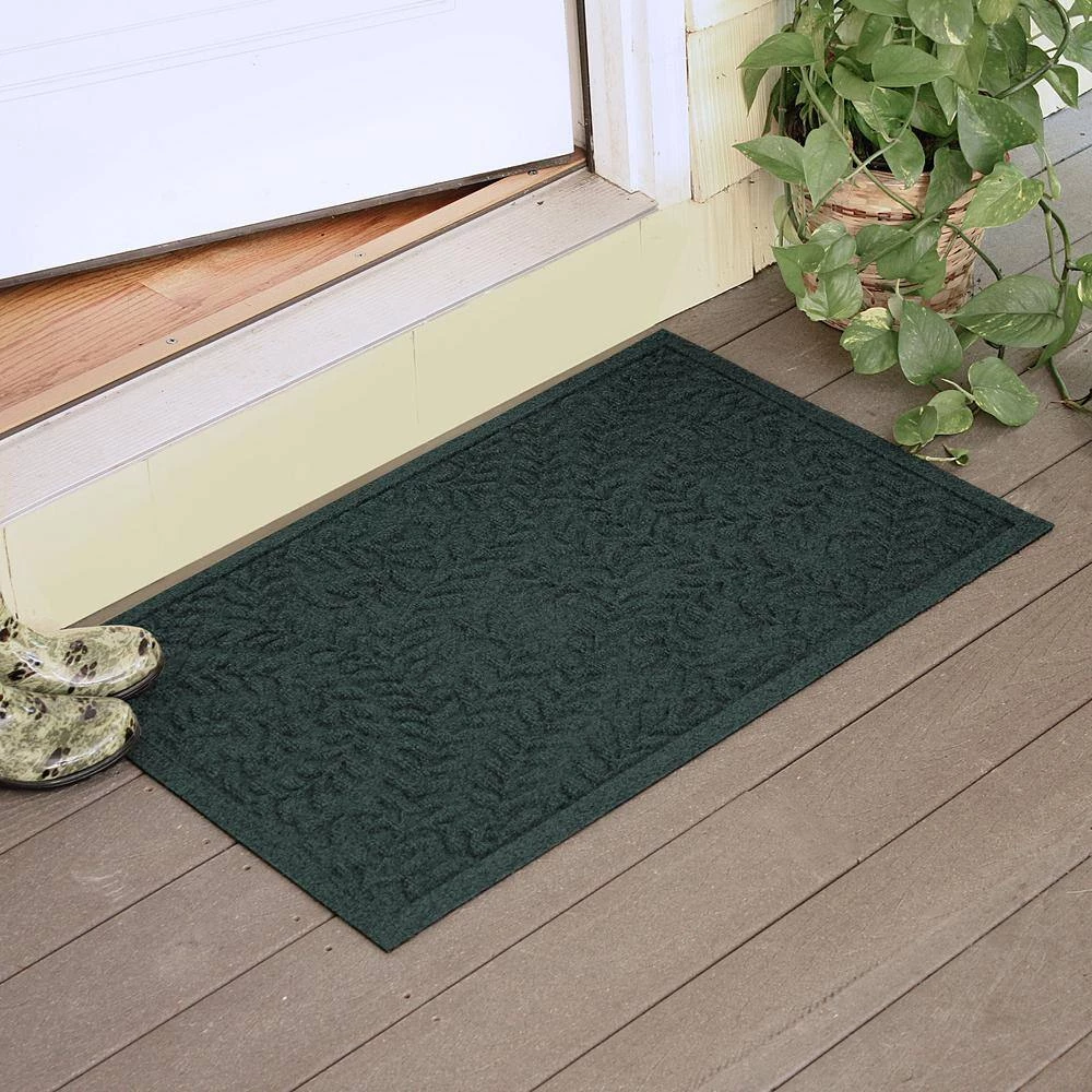 Aqua Shield Boxwood Evergreen 23 in. x 35 in. PET Polyester Door Mat by Bungalow Flooring 3 Aqua Shield Boxwood Evergreen 23 in. x 35 in. PET Polyester Door Mat by Bungalow Flooring - Image 3