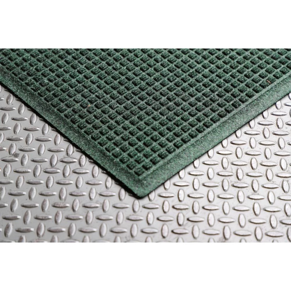 Aqua Shield Squares 35 in. x 116 in. PET Polyester Indoor Outdoor Runner Rug Mat Evergreen by Bungalow Flooring 3 Aqua Shield Squares 35 in. x 116 in. PET Polyester Indoor Outdoor Runner Rug Mat Evergreen by Bungalow Flooring - Image 3