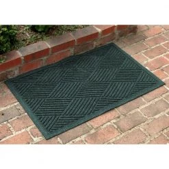 Aqua Shield Diamonds Evergreen 23 in. x 35 in. PET Polyester Door Mat by Bungalow Flooring 21 Aqua Shield Diamonds Evergreen 23 in. x 35 in. PET Polyester Door Mat by Bungalow Flooring -Bungalow Flooring Store evergreen bungalow flooring door mats 844590023 31 1000