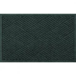 Aqua Shield Diamonds Evergreen 23 in. x 35 in. PET Polyester Door Mat by Bungalow Flooring