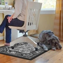Siam 3 ft. x 4 ft. Desk Chair Mat - Gray by Bungalow Flooring
