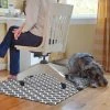 Chain Link 3 ft. x 4 ft. Desk Chair Mat - Gray by Bungalow Flooring