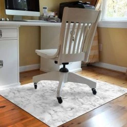 Classic Marble 3 ft. x 4 ft. Desk Chair Mat by Bungalow Flooring 6 Classic Marble 3 ft. x 4 ft. Desk Chair Mat by Bungalow Flooring -Bungalow Flooring Store gray bungalow flooring chair mats 2285350034 c3 1000