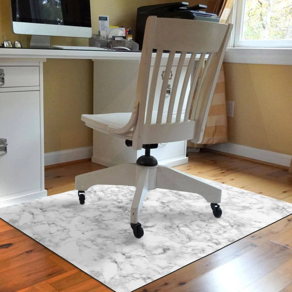 Classic Marble 3 ft. x 4 ft. Desk Chair Mat by Bungalow Flooring 3 Classic Marble 3 ft. x 4 ft. Desk Chair Mat by Bungalow Flooring - Image 3