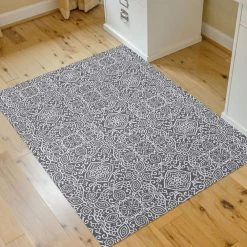 Arabesque 3 ft. x 4 ft. Desk Chair Mat by Bungalow Flooring -Bungalow Flooring Store gray bungalow flooring chair mats 2285390034 4f 1000