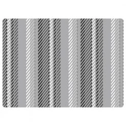 9 to 5 Stripe Gray 3 ft. x 4 ft. Home Office Desk Chair Mat by Bungalow Flooring