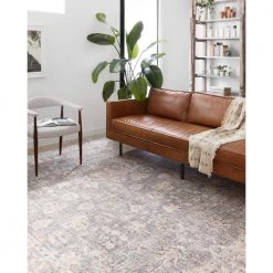 Skye Grey/Apricot 7 ft. 6 in. x 9 ft. 6 in. Traditional Polyester Pile Runner Rug by LOLOI II -Bungalow Flooring Store grey apricot loloi ii area rugs skyesky 01gyap7696 31 1000