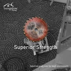 5 ft. W x 3 ft. L Grey Ash Polyester Rubber Garage Flooring Mat by Bungalow Flooring -Bungalow Flooring Store grey ash bungalow flooring garage floor mats 185730035 1f 1000