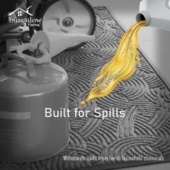 5 ft. W x 3 ft. L Grey Ash Polyester Rubber Garage Flooring Mat by Bungalow Flooring -Bungalow Flooring Store grey ash bungalow flooring garage floor mats 185730035 4f 1000