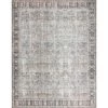 Wynter Grey/Charcoal 7 ft. 6 in. x 9 ft. 6 in. Traditional 100% Polyester Pile Runner Rug by LOLOI II