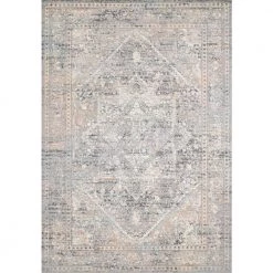 Lucia Grey/Sunset 9 ft. 3 in. x 13 ft. 3 in. Transitional Polypropylene/Polyester Pile Area Rug by LOLOI II