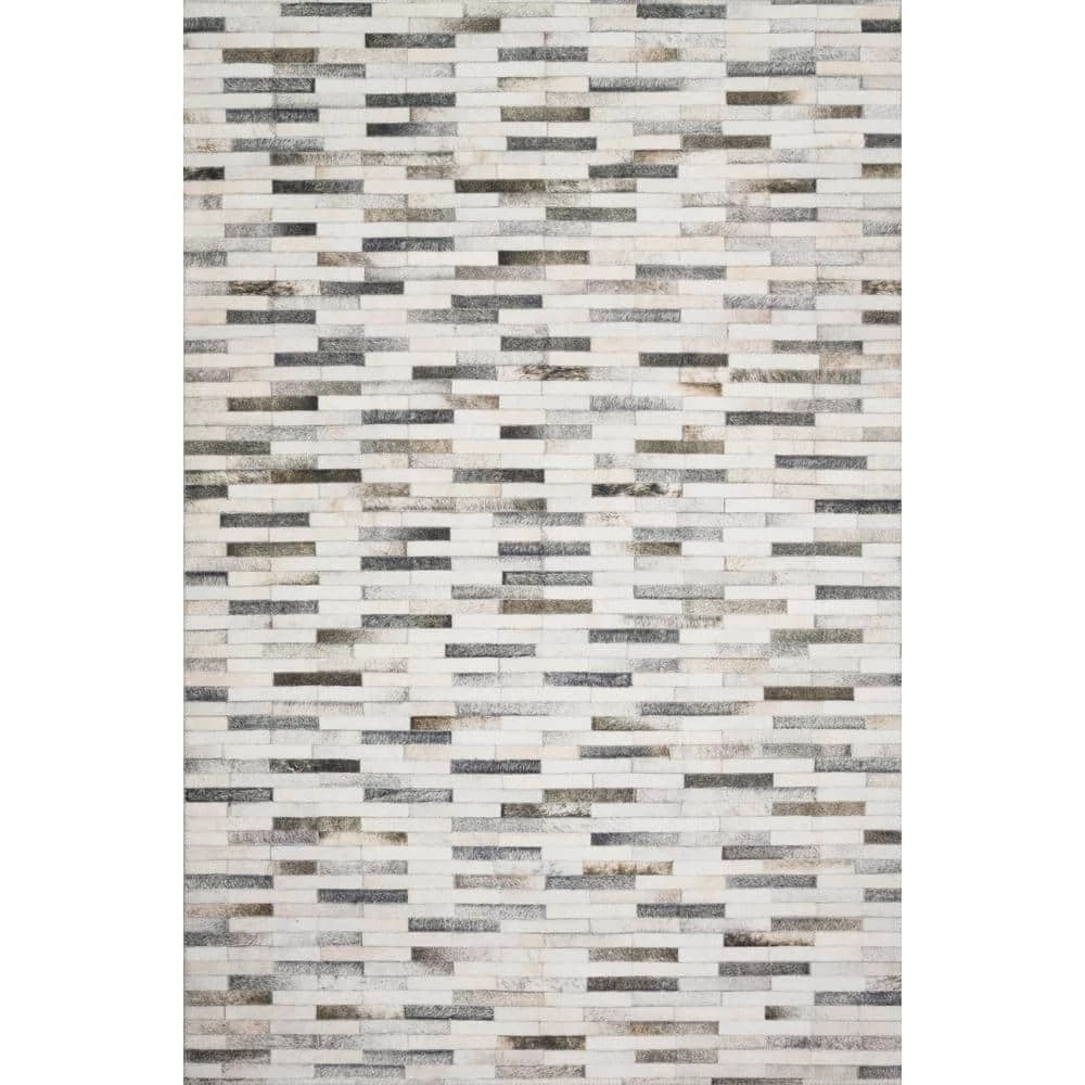 Maddox Ivory/Grey 7 ft. 6 in. x 9 ft. 6 in. Contemporary 100% Polyester Runner Rug by LOLOI II 1 Maddox Ivory/Grey 7 ft. 6 in. x 9 ft. 6 in. Contemporary 100% Polyester Runner Rug by LOLOI II