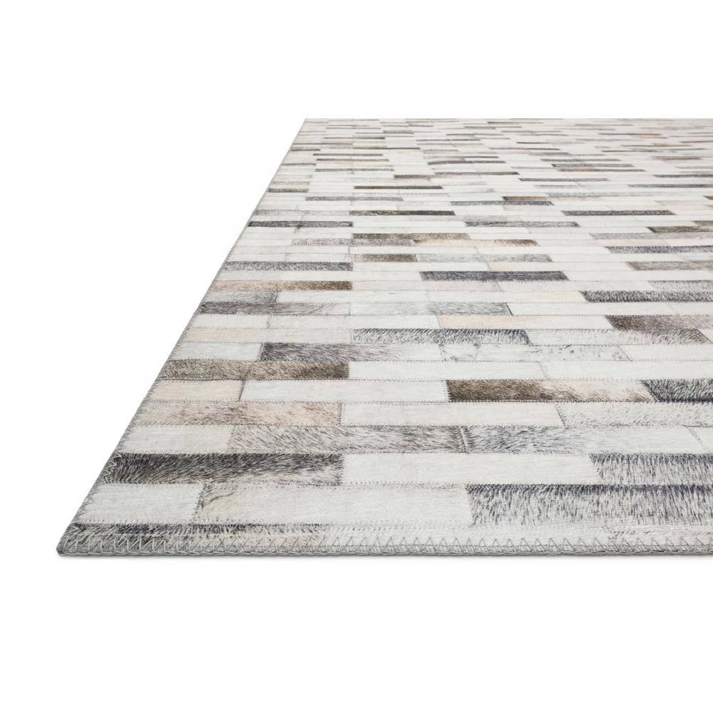 Maddox Ivory/Grey 7 ft. 6 in. x 9 ft. 6 in. Contemporary 100% Polyester Runner Rug by LOLOI II 2 Maddox Ivory/Grey 7 ft. 6 in. x 9 ft. 6 in. Contemporary 100% Polyester Runner Rug by LOLOI II - Image 2