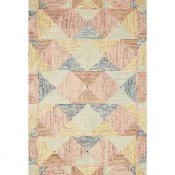 Spectrum Ivory/Multi 7 ft. 9 in. x 9 ft. 9 in. Contemporary Wool Pile Area Rug by LOLOI II