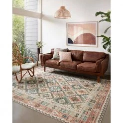 Zion Ivory/Multi 8 ft. 6 in. x 11 ft. 6 in. Traditional 100% Polyester Pile Area Rug by LOLOI II -Bungalow Flooring Store ivory multi loloi ii area rugs zionzio 04ivml86b6 31 1000