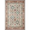 Zion Ivory/Multi 8 ft. 6 in. x 11 ft. 6 in. Traditional 100% Polyester Pile Area Rug by LOLOI II