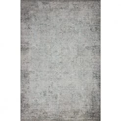 Drift Ivory/Silver 8 ft. 6 in. x 11 ft. 6 in. Contemporary 100% Polyester Pile Area Rug by LOLOI II