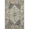 Beatty Lt. Blue/Blue 7 ft. 9 in. x 9 ft. 9 in. Traditional 100% Wool Area Rug by LOLOI II