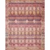 Layla Magenta/Multi 2 ft. 6 in. x 7 ft. 6 in. Traditional 100% Polyester Runner Rug by LOLOI II