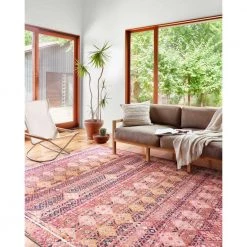 Layla Magenta/Multi 2 ft. 6 in. x 12 ft. Traditional 100% Polyester Runner Rug by LOLOI II 7 Layla Magenta/Multi 2 ft. 6 in. x 12 ft. Traditional 100% Polyester Runner Rug by LOLOI II -Bungalow Flooring Store magenta multi loloi ii area rugs layllay 15xmml26c0 31 1000