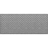 Aqua Shield Cordova Medium Gray 35 in. x 85 in. PET Polyester Door Mat by Bungalow Flooring