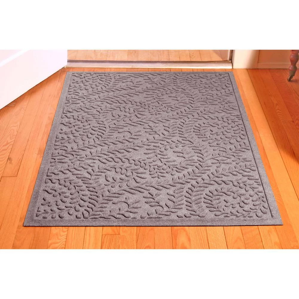 Aqua Shield Boxwood Medium Gray 35 in. x 59 in. PET Polyester Door Mat by Bungalow Flooring 2 Aqua Shield Boxwood Medium Gray 35 in. x 59 in. PET Polyester Door Mat by Bungalow Flooring - Image 2