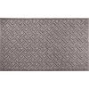 Aqua Shield Lattice Medium Gray 35 in. x 59 in. PET Polyester Indoor Outdoor Door Mat by Bungalow Flooring