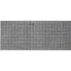 Aqua Shield Squares 35 in. x 116 in. PET Polyester Indoor Outdoor Runner Rug Mat Medium Gray by Bungalow Flooring