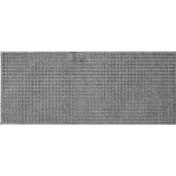Aqua Shield Squares 35 in. x 116 in. PET Polyester Indoor Outdoor Runner Rug Mat Medium Gray by Bungalow Flooring