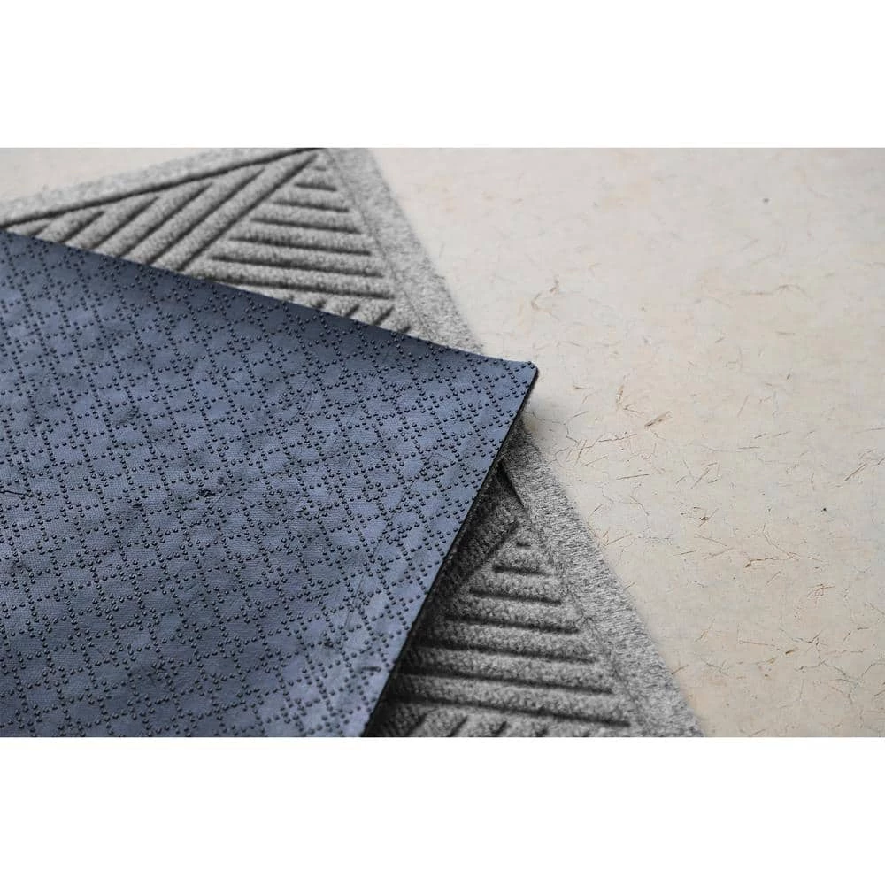Aqua Shield Diamonds Medium Gray 23 in. x 35 in. PET Polyester Door Mat by Bungalow Flooring 5 Aqua Shield Diamonds Medium Gray 23 in. x 35 in. PET Polyester Door Mat by Bungalow Flooring - Image 5