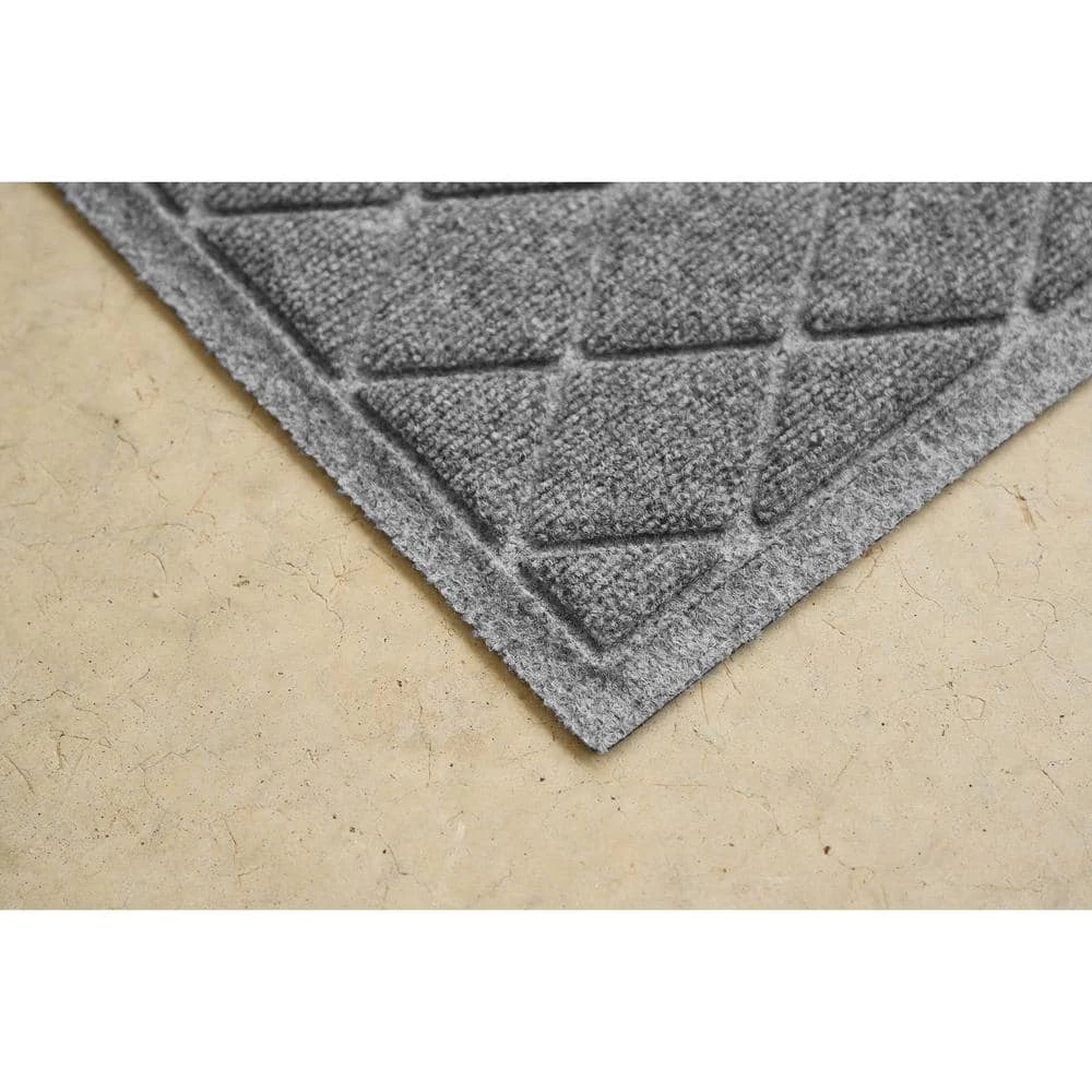 Aqua Shield Argyle Medium Gray 23 in. x 35 in. Recycled Polyester/Rubber Indoor Outdoor Door Mat by Bungalow Flooring 13 Aqua Shield Argyle Medium Gray 23 in. x 35 in. Recycled Polyester/Rubber Indoor Outdoor Door Mat by Bungalow Flooring - Image 13