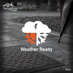 Aqua Shield Argyle Medium Gray 45 in. x 70 in. Recycled Polyester/Rubber Indoor Outdoor Estate Mat by Bungalow Flooring -Bungalow Flooring Store medium grey bungalow flooring door mats 20377570046 4f 1000