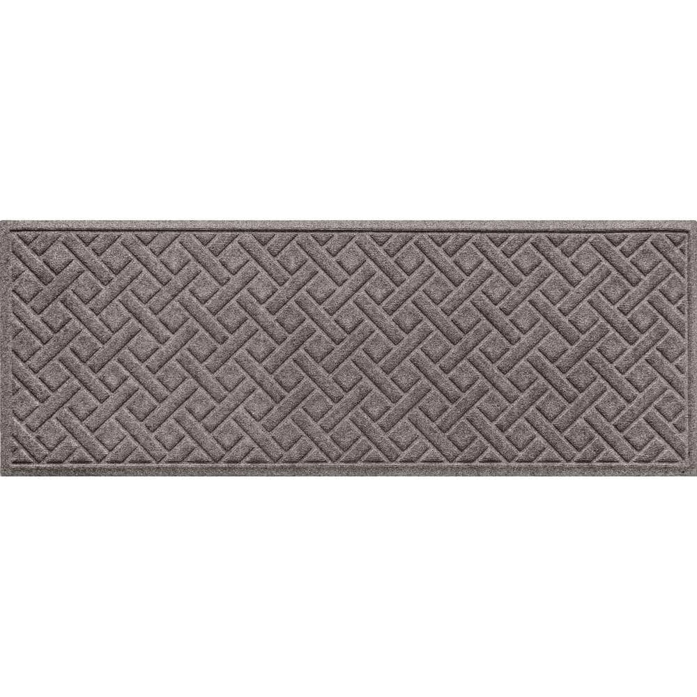 Aqua Shield Lattice Medium Grey 22 in. x 60 in. PET Polyester Indoor Outdoor Door Mat by Bungalow Flooring 1 Aqua Shield Lattice Medium Grey 22 in. x 60 in. PET Polyester Indoor Outdoor Door Mat by Bungalow Flooring