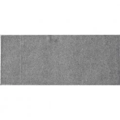 Aqua Shield Squares 22 in. x 60 in. PET Polyester Indoor Outdoor Runner Rug Mat Medium Grey by Bungalow Flooring