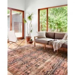 Layla Mocha/Blush 2 ft. 6 in. x 9 ft. 6 in. Traditional 100% Polyester Runner Rug by LOLOI II -Bungalow Flooring Store mocha blush loloi ii area rugs layllay 14mcbh2696 31 1000