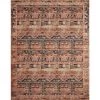 Layla Mocha/Blush 5 ft. x 7 ft. 6 in. Traditional 100% Polyester Area Rug by LOLOI II