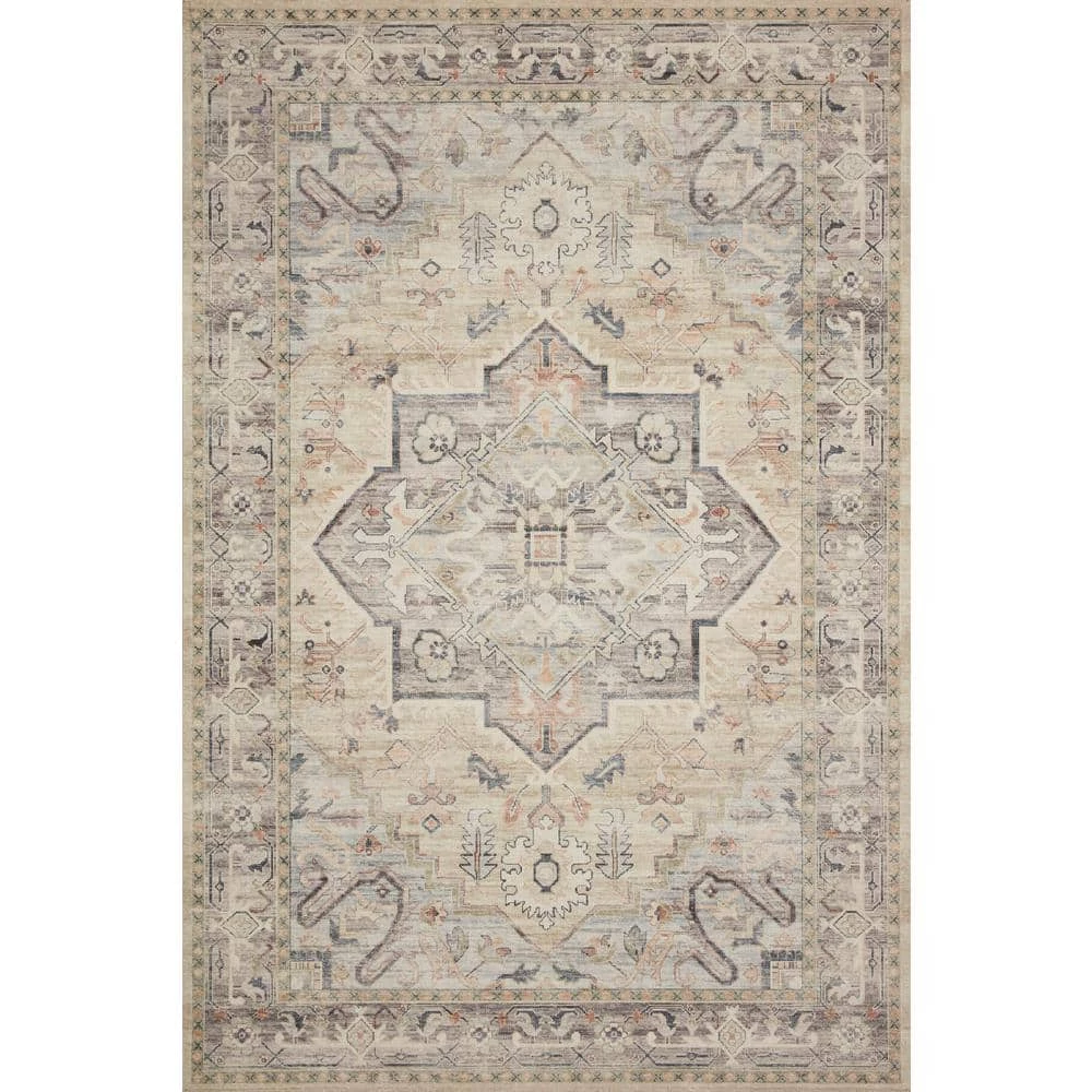Hathaway Multi/Ivory 9 ft. x 12 ft. Traditional 100% Polyester Pile Area Rug by LOLOI II 1 Hathaway Multi/Ivory 9 ft. x 12 ft. Traditional 100% Polyester Pile Area Rug by LOLOI II