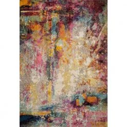 Nadia Multi 6 ft. 7 in. x 9 ft. 2 in. Transitional 100% Polypropylene Area Rug by LOLOI II