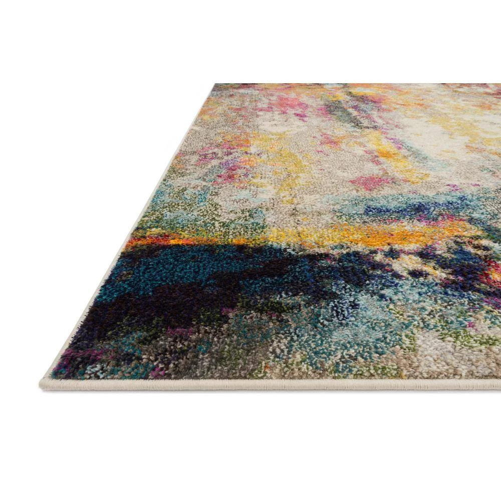 Nadia Multi 6 ft. 7 in. x 9 ft. 2 in. Transitional 100% Polypropylene Area Rug by LOLOI II 2 Nadia Multi 6 ft. 7 in. x 9 ft. 2 in. Transitional 100% Polypropylene Area Rug by LOLOI II - Image 2