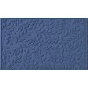 Aqua Shield Brittney Leaf Navy 35 in. x 59 in. PET Polyester Door Mat by Bungalow Flooring