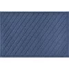 Aqua Shield Argyle Navy 45 in. x 70 in. Recycled Polyester/Rubber Indoor Outdoor Estate Mat by Bungalow Flooring
