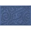 Aqua Shield Boxwood Navy 23 in. x 35 in. PET Polyester Door Mat by Bungalow Flooring