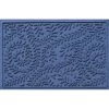 Aqua Shield Boxwood Navy 22 in. x 60 in. PET Polyester Door Mat Runner Rug by Bungalow Flooring