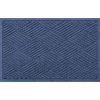 Aqua Shield Diamonds Navy 23 in. x 35 in. PET Polyester Door Mat by Bungalow Flooring