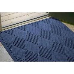 Aqua Shield Diamonds Navy 35 in. x 59 in. PET Polyester Door Mat by Bungalow Flooring 21 Aqua Shield Diamonds Navy 35 in. x 59 in. PET Polyester Door Mat by Bungalow Flooring -Bungalow Flooring Store navy bungalow flooring door mats 844610035 31 1000