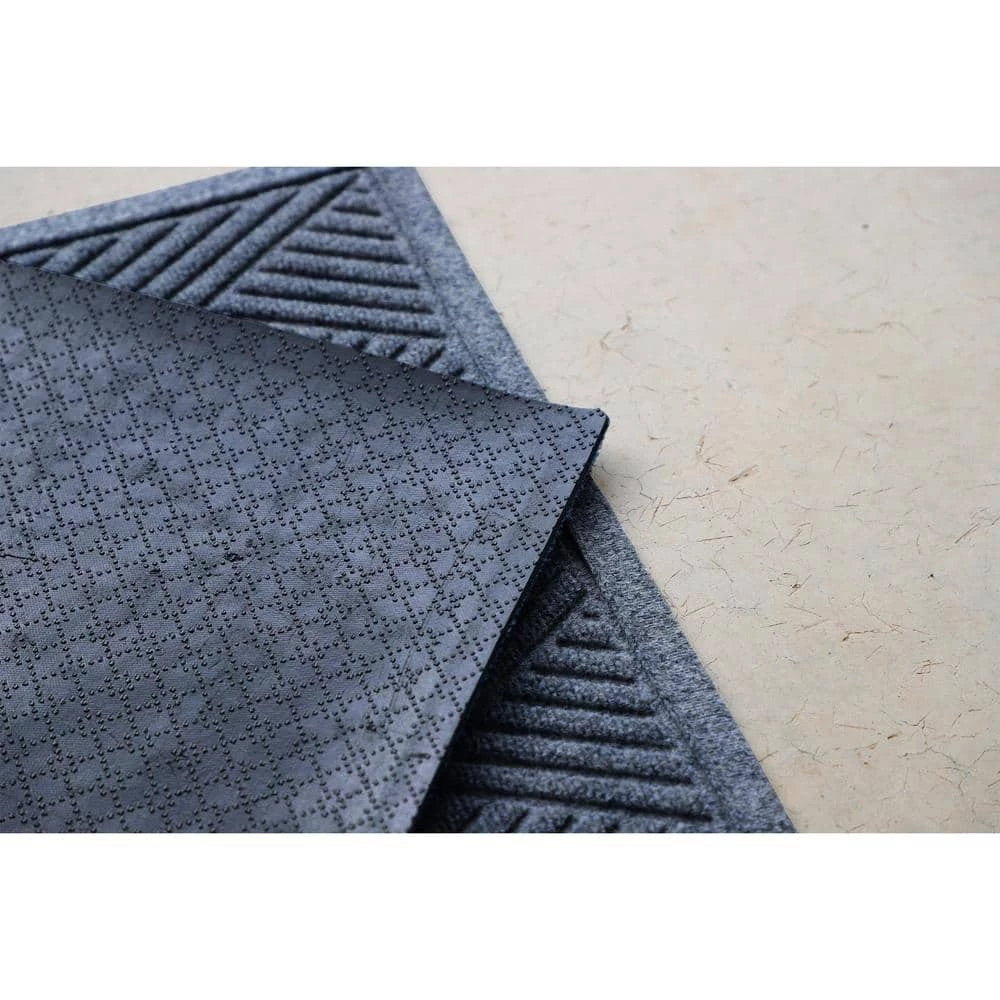 Aqua Shield Diamonds Navy 35 in. x 59 in. PET Polyester Door Mat by Bungalow Flooring 5 Aqua Shield Diamonds Navy 35 in. x 59 in. PET Polyester Door Mat by Bungalow Flooring - Image 5