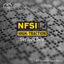 Aqua Shield Brittney Leaf Navy 8.5 in. X 30 in. PET Polyester Indoor Outdoor Stair Tread Covers (Set of 4) by Bungalow Flooring -Bungalow Flooring Store navy bungalow flooring stair tread covers 20562611 76 1000