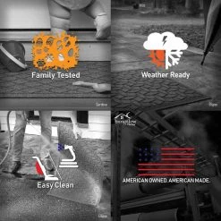 Aqua Shield Brittney Leaf Navy 8.5 in. X 30 in. PET Polyester Indoor Outdoor Stair Tread Covers (Set of 4) by Bungalow Flooring -Bungalow Flooring Store navy bungalow flooring stair tread covers 20562611 c3 1000